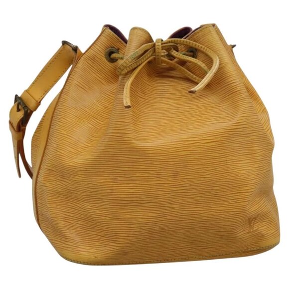 LOUIS VUITTON Epi Petit Noe Shoulder Bag Yellow M44109 LV Auth 104159 - Picture 1 of 16